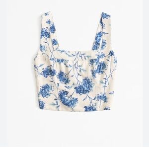 Abercrombie Linen Crop Tank